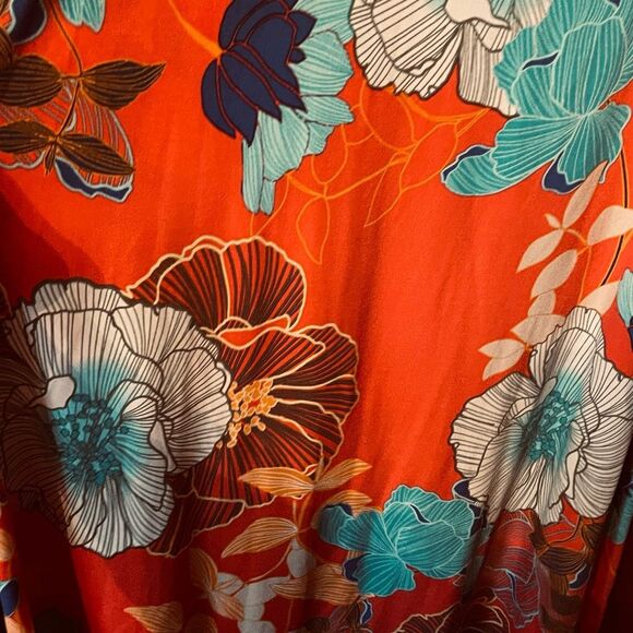 “AUW”size 8 floral A-line dress.Beach, boho, casual - Picture 5 of 7